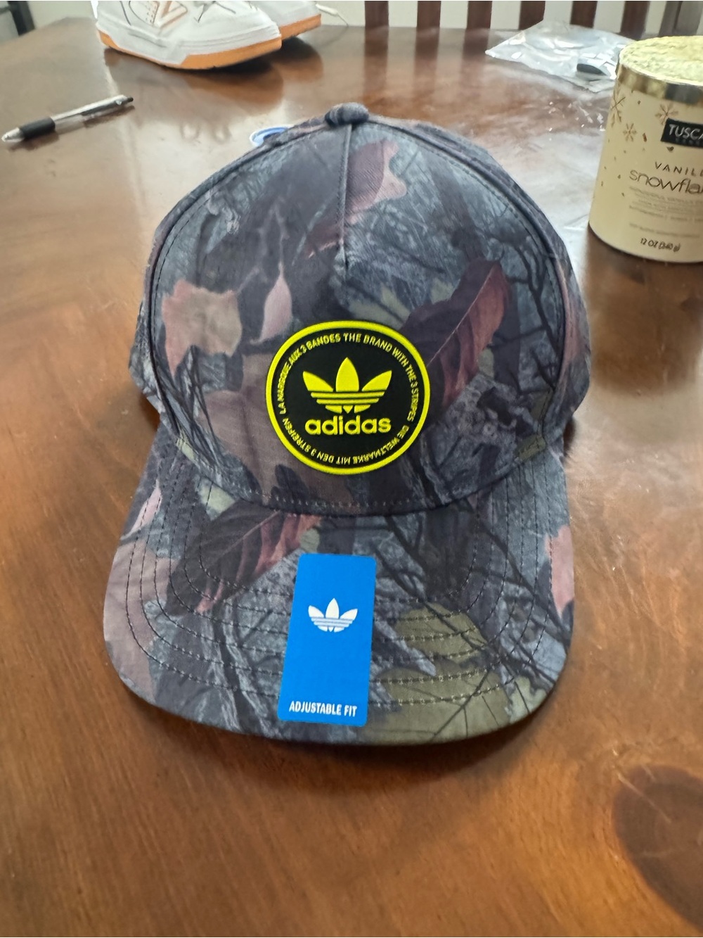 adidas Camo Baseball Cap - Black/Green